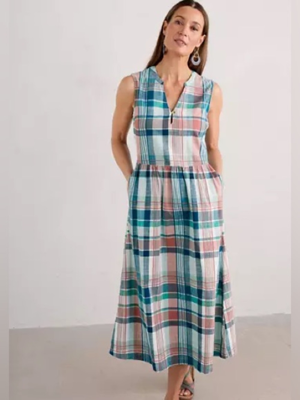 Seasalt Cornwall Bassett Wood Dress in GOTS Certified Organic Cotton Size 10